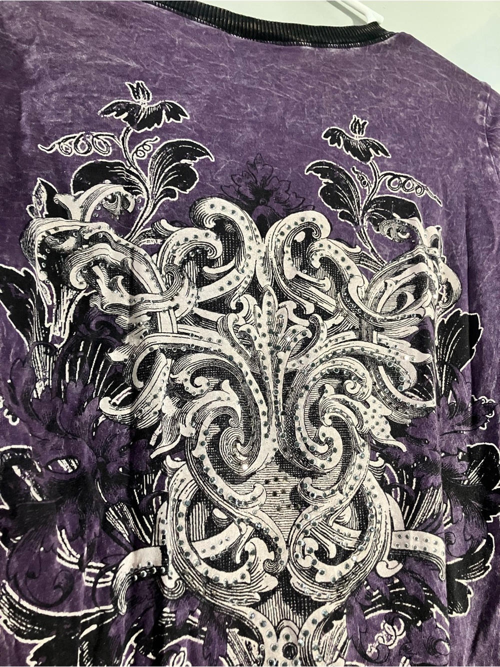 Vocal Purple Long-Sleeve Embellished Tee - Picture 5 of 6